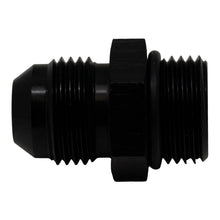 Cargar imagen en el visor de la galería, DeatschWerks 8AN ORB Male to 8AN Male Flare Adapter (Incl O-Ring) - Anodized Matte Black