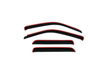 Cargar imagen en el visor de la galería, AVS 00-04 Nissan Frontier Crew Cab Ventvisor In-Channel Front &amp; Rear Window Deflectors 4pc - Smoke