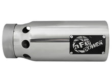 Cargar imagen en el visor de la galería, aFe SATURN 4S 4in SS Intercooled Exhaust Tip - Polished 4in In x 5in Out x 12in L Bolt-On