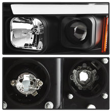 Cargar imagen en el visor de la galería, Spyder 02-05 Dodge Ram 1500 Light Bar Projector Headlights - Black (PRO-YD-DR02V2-LB-BK)