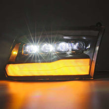 Cargar imagen en el visor de la galería, AlphaRex 09-18 Dodge Ram 1500HD NOVA LED Projector Headlights Plank Style Design Alpha Black w/DRL