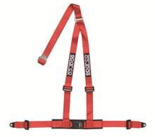 Cargar imagen en el visor de la galería, Sparco Belt 2in Red 3pt Bolt-In