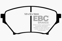 Cargar imagen en el visor de la galería, EBC 01-03 Mazda Miata MX5 1.8 (Sports Suspension) Yellowstuff Front Brake Pads