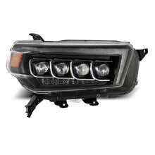 Cargar imagen en el visor de la galería, AlphaRex 10-13 Toyota 4Runner NOVA LED Projector Headlights Plank Style Black w/Seq Signal/DRL
