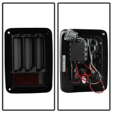 Cargar imagen en el visor de la galería, Spyder 07-16 Jeep Wrangler Version 2 Light Bar LED Tail Lights - Smoke (ALT-YD-JWA07V2-LBLED-BSM)