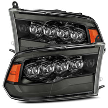 Cargar imagen en el visor de la galería, AlphaRex 09-18 Dodge Ram 1500HD NOVA LED Projector Headlights Plank Style Design Alpha Black w/DRL