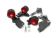Cargar imagen en el visor de la galería, Innovative 88-91 Civic B-Series Black Steel Mounts 60A Bushings w/o Actuator