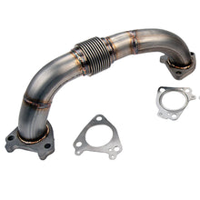 Cargar imagen en el visor de la galería, Wehrli 01-16 Chevrolet 6.6L Duramax 2in Stainless Driver Side Up Pipe w/Gaskets (Single/Twin Turbo)