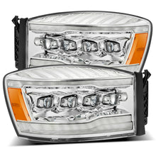 Cargar imagen en el visor de la galería, AlphaRex 06-08 Dodge Ram 1500HD NOVA LED Proj Headlights Plank Style Blk w/Seq Signal/DRL/Amber LED