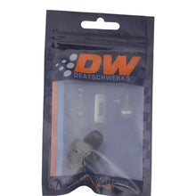 Cargar imagen en el visor de la galería, DeatschWerks 8AN ORB Male to 6AN Male Flare Adapter (Incl O-Ring) - Anodized Matte Black