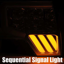Cargar imagen en el visor de la galería, AlphaRex 09-14 Ford F-150 NOVA LED Proj Headlights Plank Style Gloss Black w/Activ Light/Seq Signal