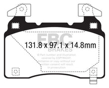 Cargar imagen en el visor de la galería, EBC 14+ Chevrolet Corvette Stingray (C7) 6.2 (Z51 Performance Package) Bluestuff Front Brake Pads