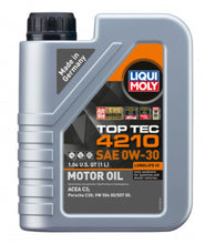 Cargar imagen en el visor de la galería, LIQUI MOLY 1L Top Tec 4210 Motor Oil SAE 0W30