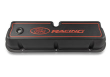 Cargar imagen en el visor de la galería, Ford Racing Logo Die-Cast Black Valve Covers