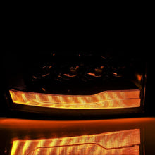 Cargar imagen en el visor de la galería, AlphaRex 06-08 Ram 1500HD NOVA LED Proj Headlights Plank Style Alpha Blk w/Seq Signal/DRL/Amber LED
